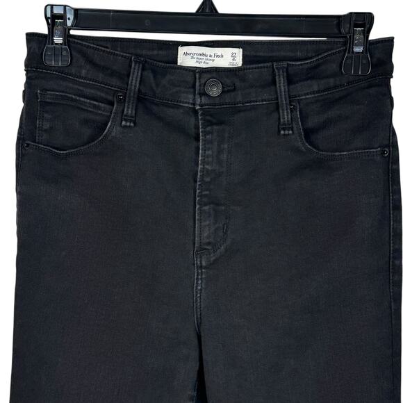 Abercrombie & Fitch SZ 4/27R Super Skinny Jeans Hi-Rise Stretch Zip-Fly Pockets - Picture 2 of 10